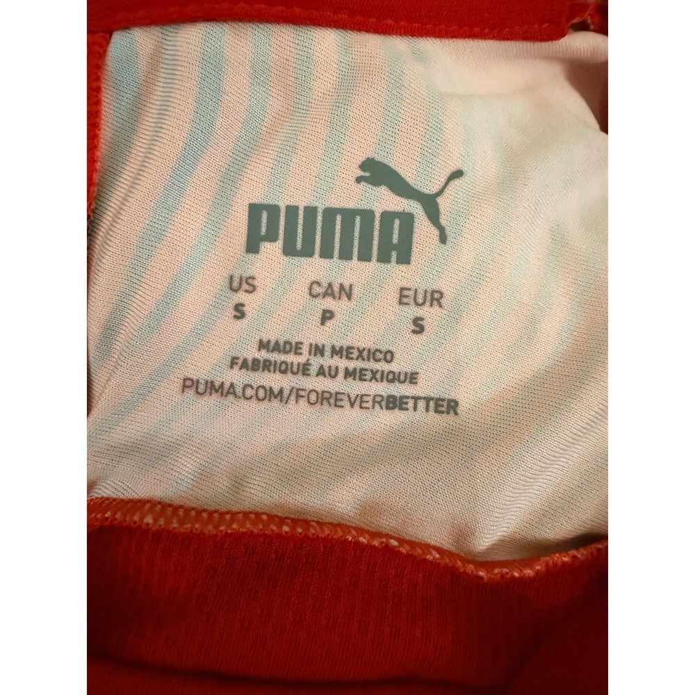 Puma Cup Jersey Womens Red Slim Fit DryCell Soccer Shirt Sz Small - Picture 4 of 5